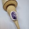 Ein herrlicher Silberring mit Tiffany- Stone