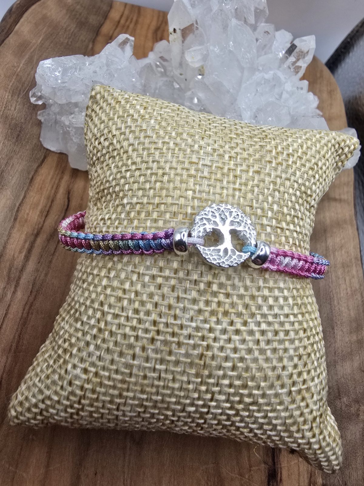 Makramee Armkette mit Lebensbaum