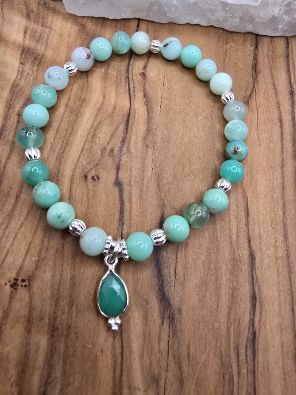 Kraftvolle Armkette mit Chrysopras