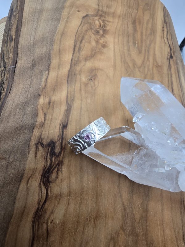 Floraler Silberring