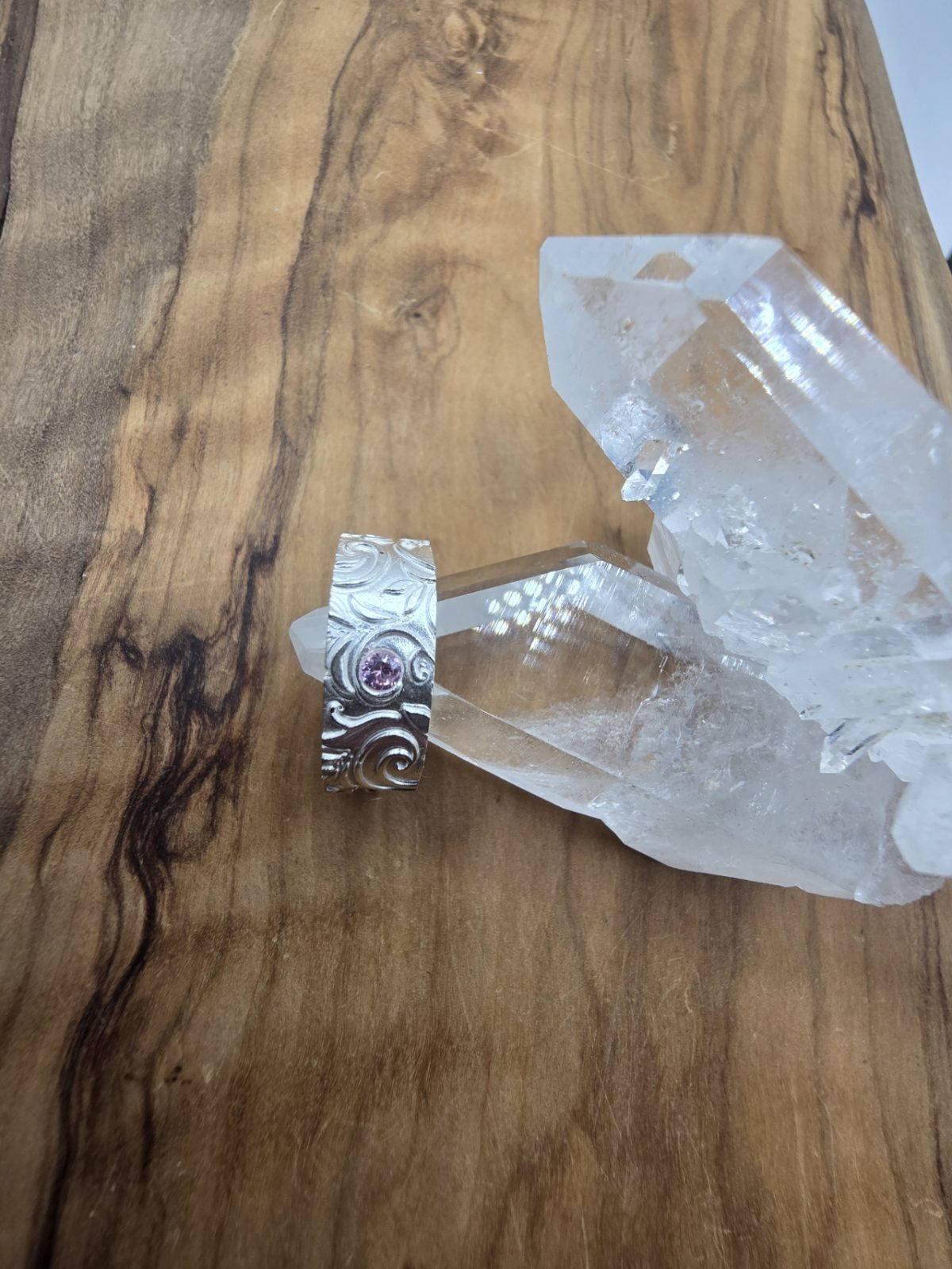 Floraler Silberring - Image 3