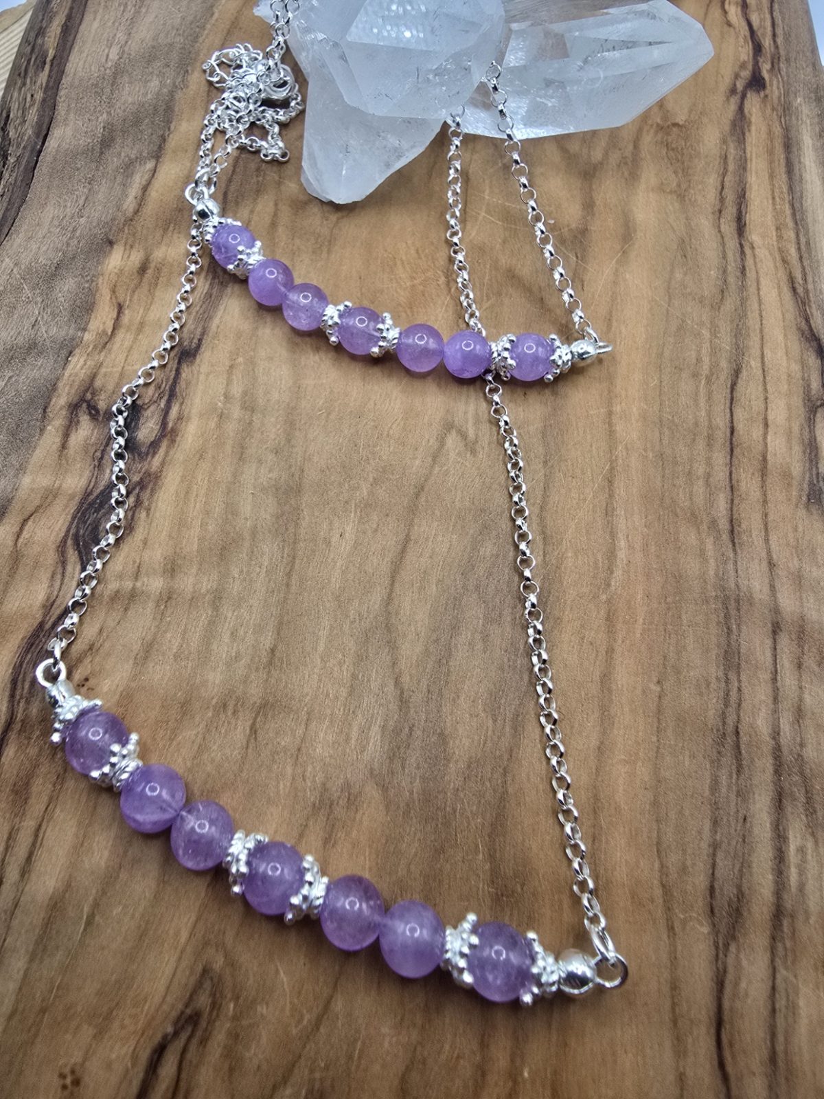 Lavendel Amethyst Schmuckset - Image 3