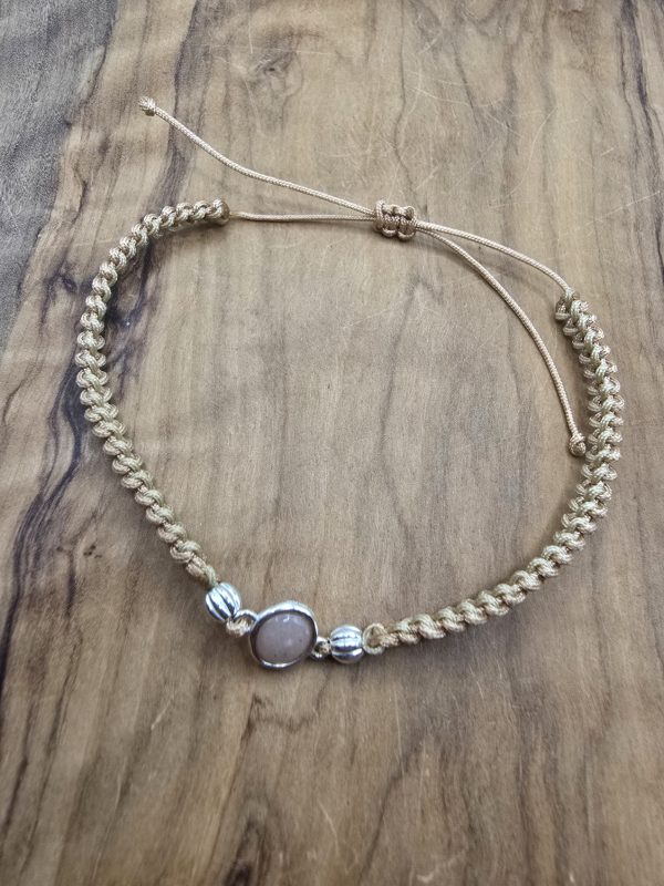 Makramee Armkette mit Sonnenstein