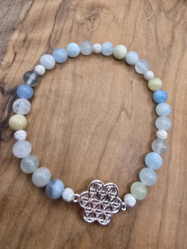 Besondere Armkette mit Aquamarin